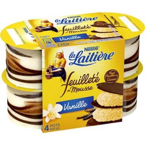 FEUILLETE MOUSSE VANIL.X4