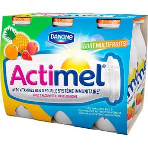 ACTIMEL SAV MULTIFRUIT X6