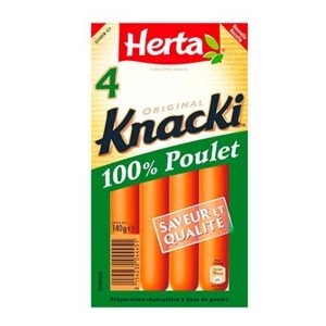 KNACKI POULET X4 140HERTA