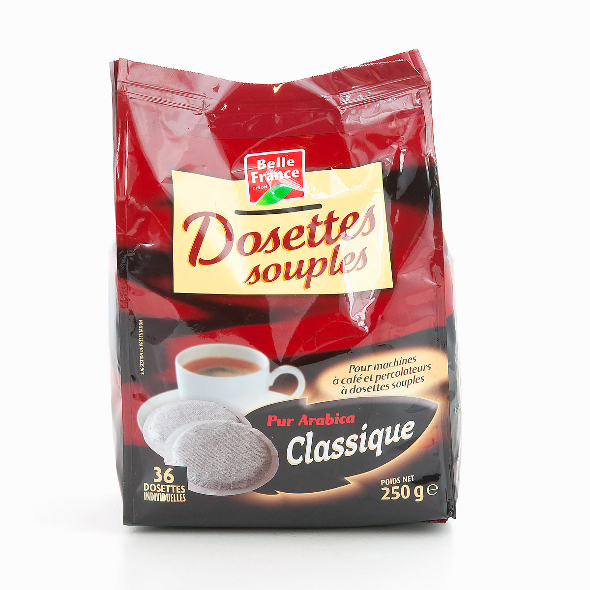 Dosettes souples de cafe Classique pur Arabica 36 dosettes - LP