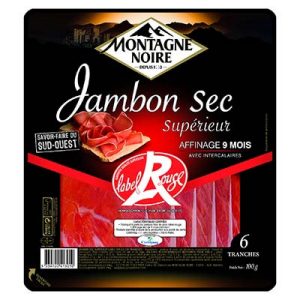 JAMBON SEC SUP.LR 6T.100G