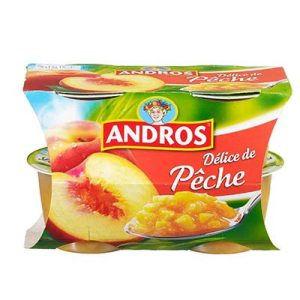 COMPOTEE PECHE 4X100G.AND