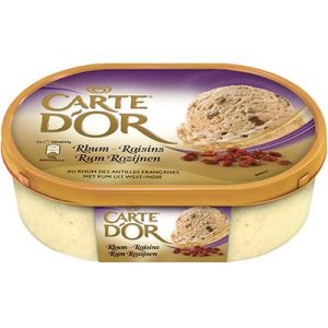 GLACE RHUM RAISIN 1L.C.OR