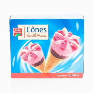CONE VANIL/FRAISE X 6 BF
