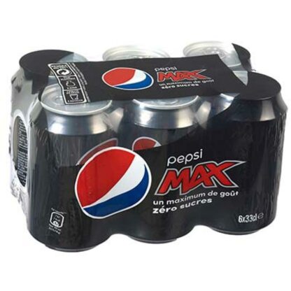 BOITE PEPSI MAX 6X33CL.